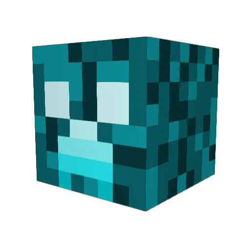 Varicke Minecraft avatar head, 3D render