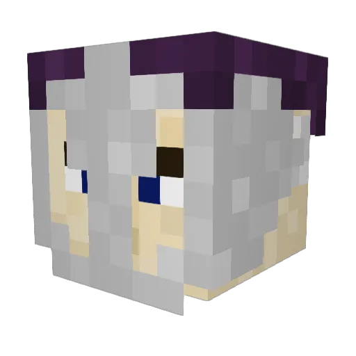Varife Minecraft avatar head, 3D render