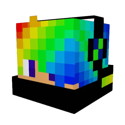 Variito Minecraft avatar head, 3D render