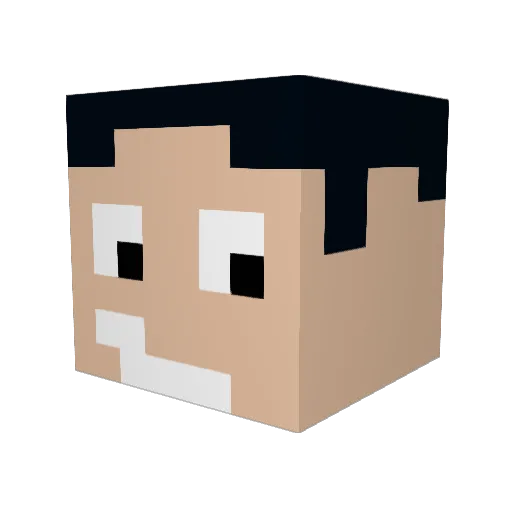 Varimax_ Minecraft avatar head, 3D render