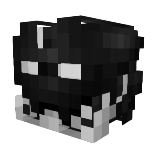 VariousUzbeksky Minecraft avatar head, 3D render