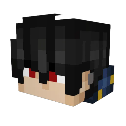 VarisLD Minecraft avatar head, 3D render