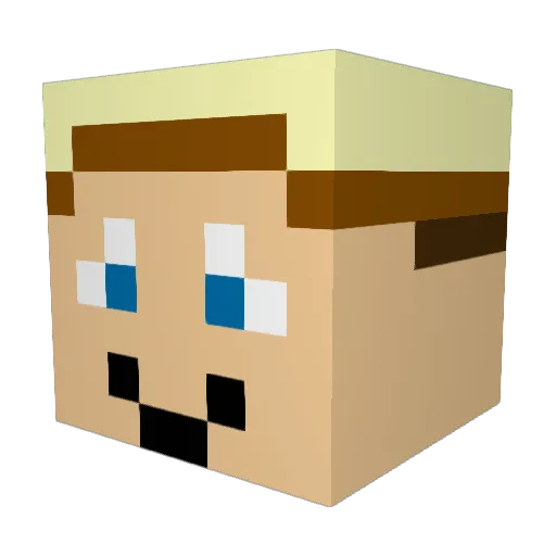 VarisX Minecraft avatar head, 3D render