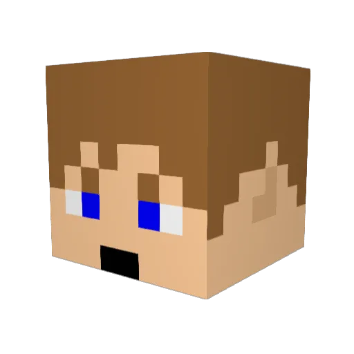 Varisser Minecraft avatar head, 3D render