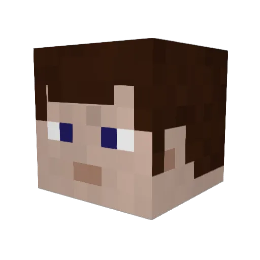 Varitok Minecraft avatar head, 3D render