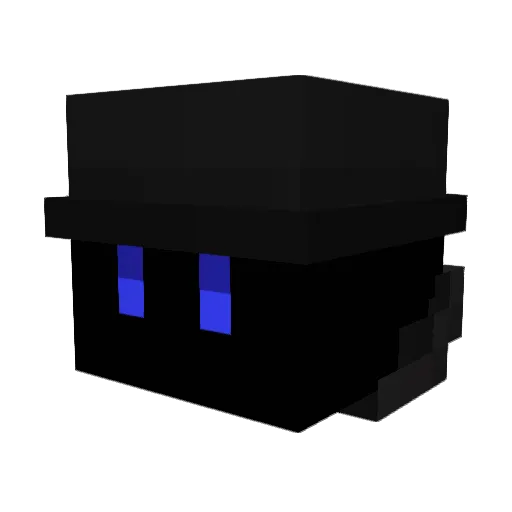 VariusSerious Minecraft avatar head, 3D render
