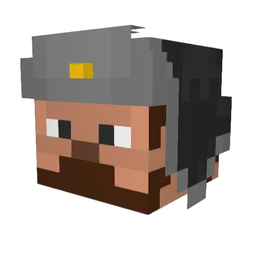 Varley169 Minecraft avatar head, 3D render