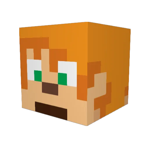 Varn666 Minecraft avatar head, 3D render