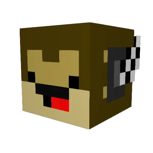 Varnio Minecraft avatar head, 3D render
