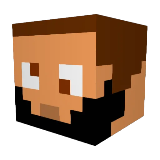 Varonko Minecraft avatar head, 3D render