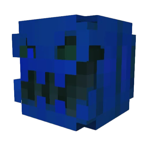 Varriant Minecraft avatar head, 3D render