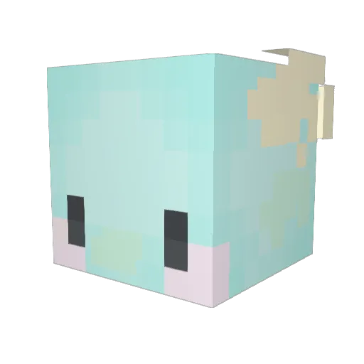Varrits Minecraft avatar head, 3D render