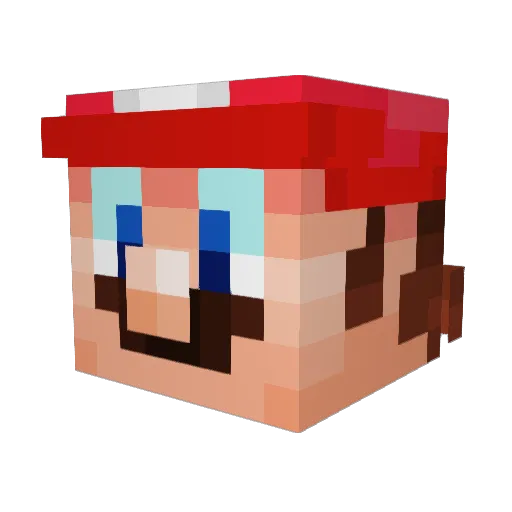 VarsityBeers Minecraft avatar head, 3D render