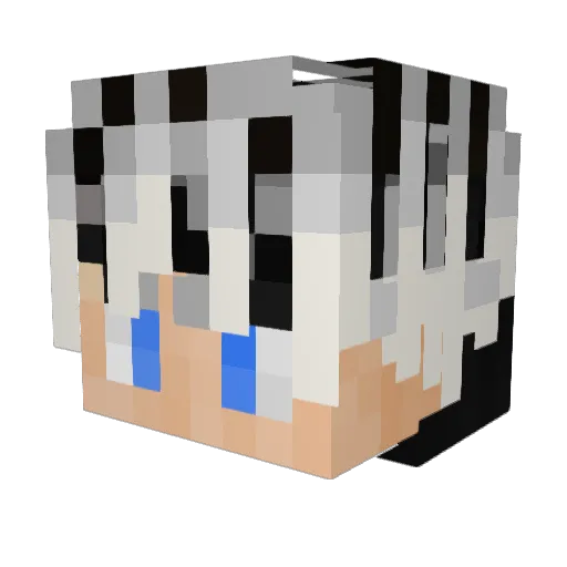 Vartesss Minecraft avatar head, 3D render
