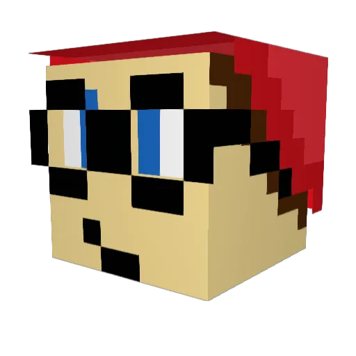 Varth_ Minecraft avatar head, 3D render