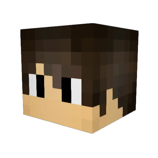 Vartoxs Minecraft avatar head, 3D render