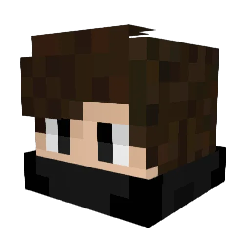 Vartrux Minecraft avatar head, 3D render