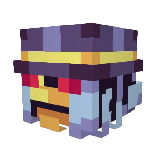 Varuk Minecraft avatar head, 3D render