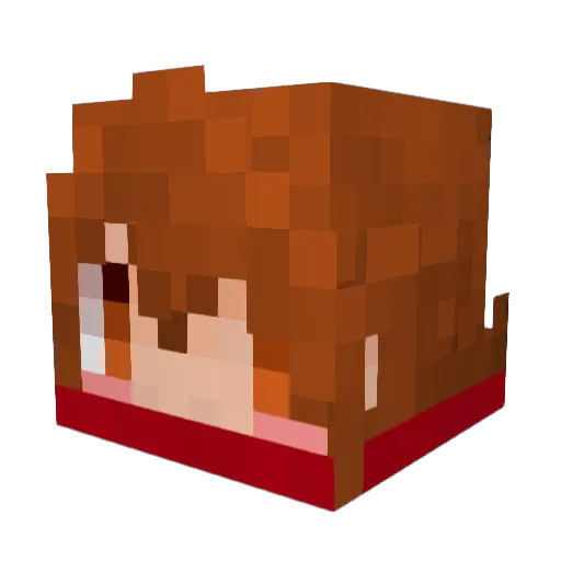 Varvalian Minecraft avatar head, 3D render