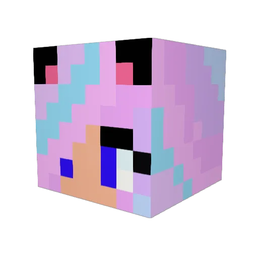 Varvara39 Minecraft avatar head, 3D render
