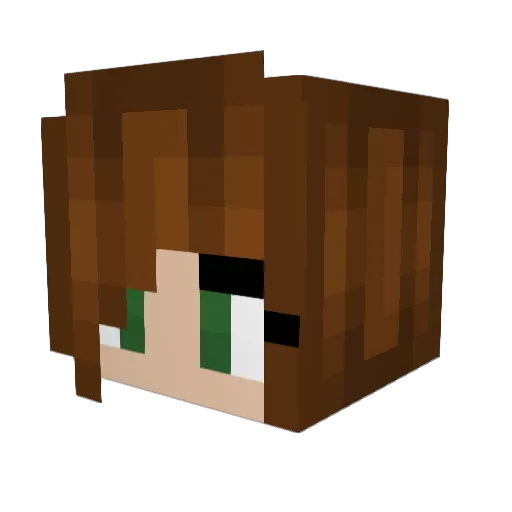 Varvara_Morozova Minecraft avatar head, 3D render