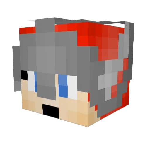 VasGolyo Minecraft avatar head, 3D render