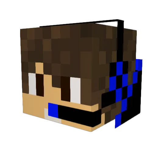 VasconcelosGVGM Minecraft avatar head, 3D render