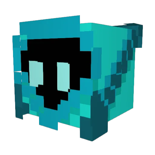 Vascreat Minecraft avatar head, 3D render