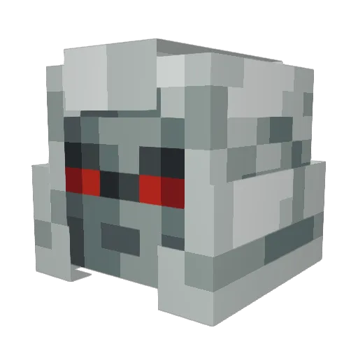 Vase_Man Minecraft avatar head, 3D render