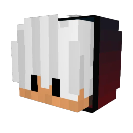 Vasenn Minecraft avatar head, 3D render