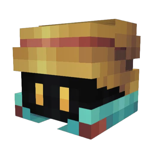 VashSparrow Minecraft avatar head, 3D render