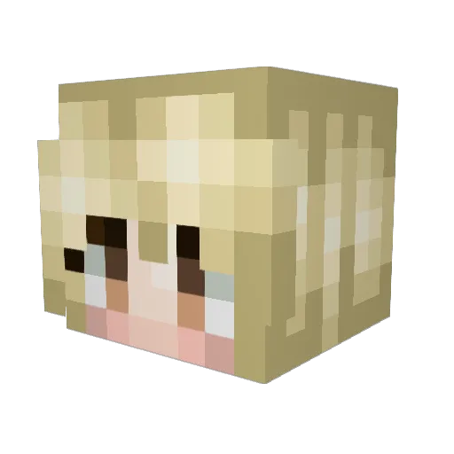 Vasia_dk Minecraft avatar head, 3D render