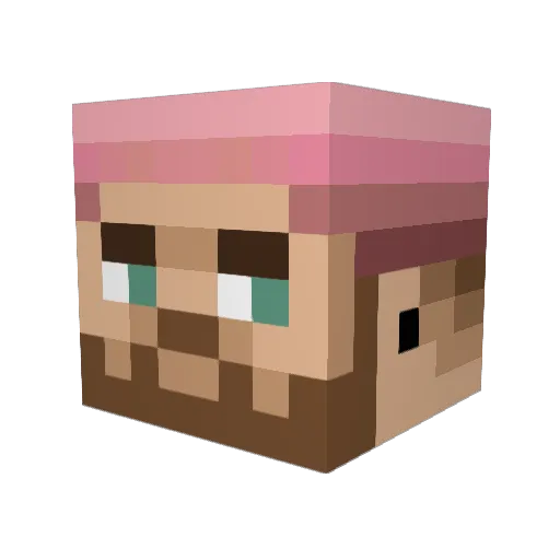 Vasiles Minecraft avatar head, 3D render