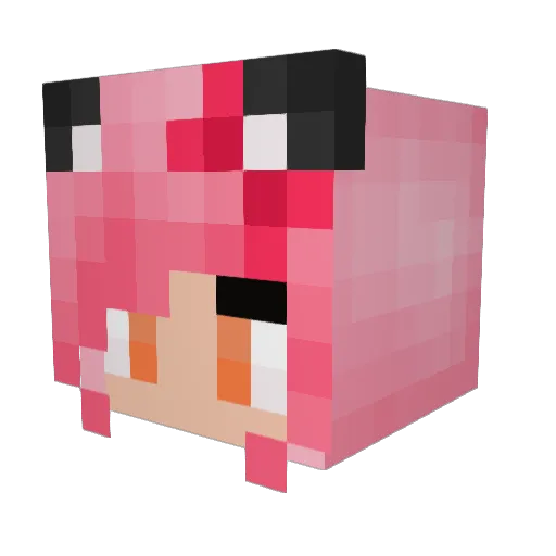 Vasiliaka Minecraft avatar head, 3D render