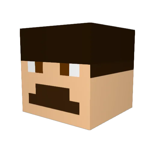 Vasilii Minecraft avatar head, 3D render