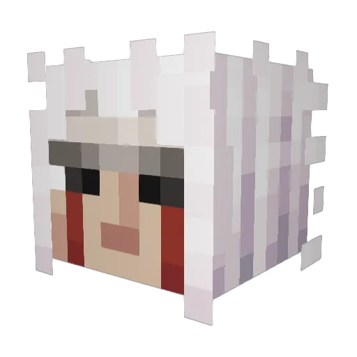 Vasilius Minecraft avatar head, 3D render