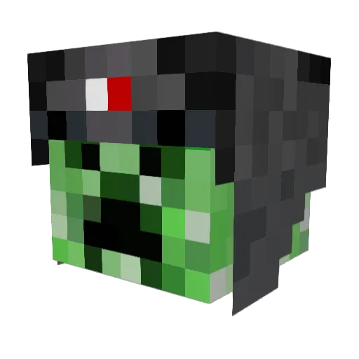 Vasmcplays Minecraft avatar head, 3D render