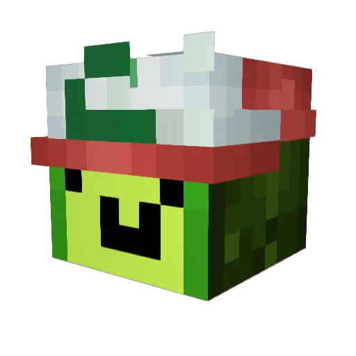 VasoConIfior Minecraft avatar head, 3D render