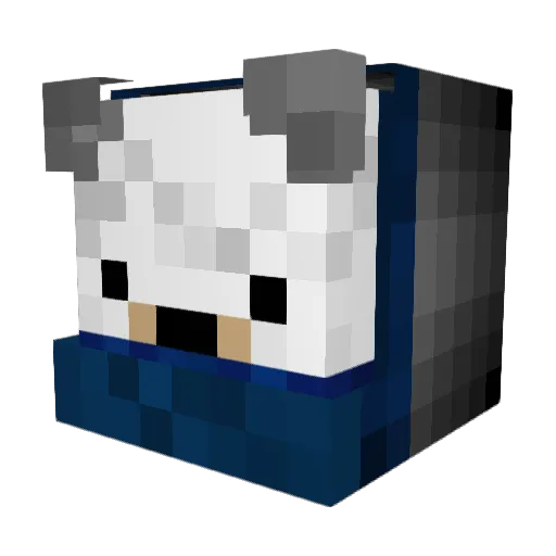 Vasori Minecraft avatar head, 3D render