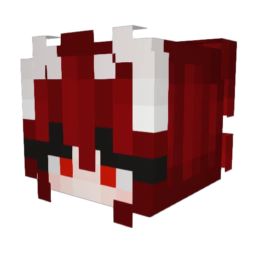 Vasp Minecraft avatar head, 3D render