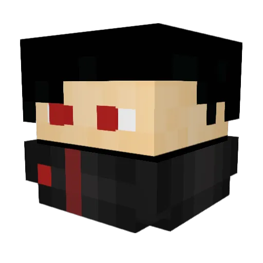 Vaspy_ Minecraft avatar head, 3D render