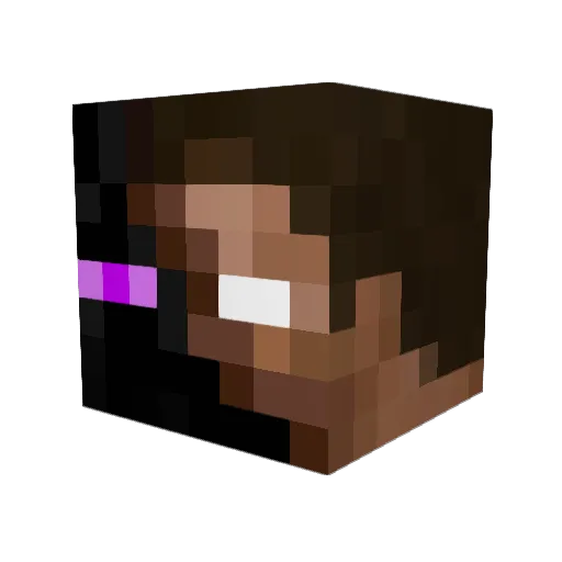 Vasqell Minecraft avatar head, 3D render