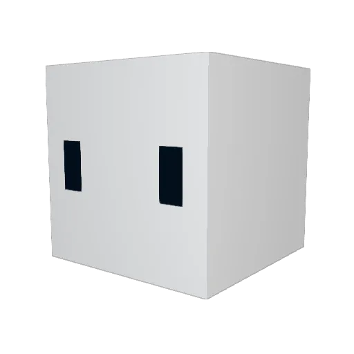 Vassar15 Minecraft avatar head, 3D render