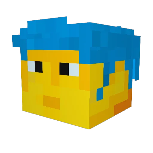 Vastamaz Minecraft avatar head, 3D render