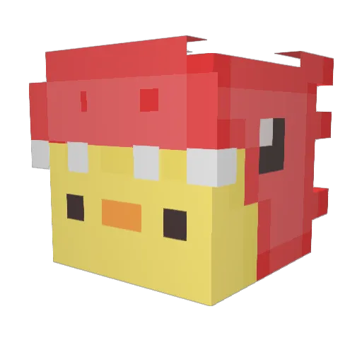 VastayanQuill Minecraft avatar head, 3D render
