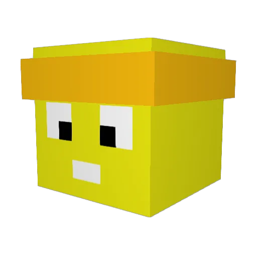 VastusMp3 Minecraft avatar head, 3D render