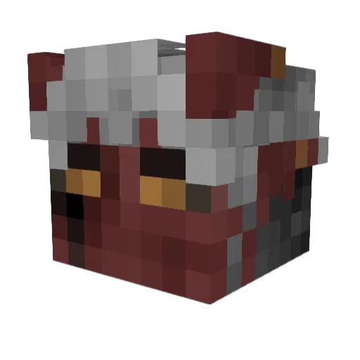 Vasulisk Minecraft avatar head, 3D render