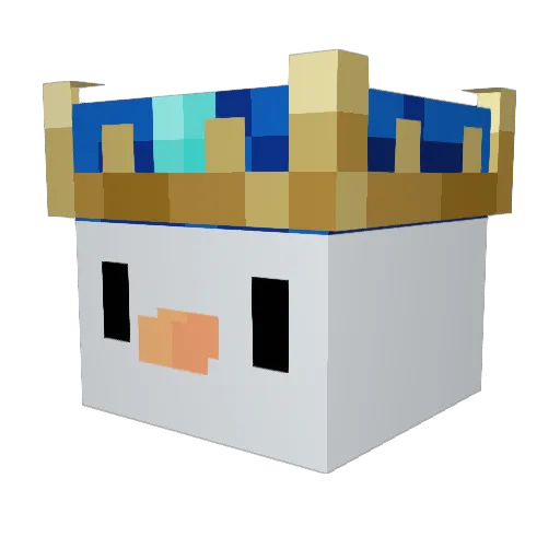 Vasuri69 Minecraft avatar head, 3D render