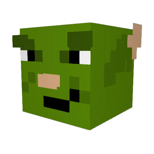 Vasz12 Minecraft avatar head, 3D render