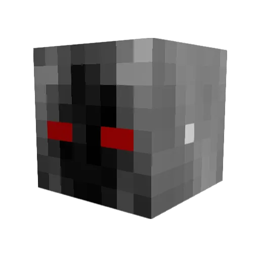 Vatarr Minecraft avatar head, 3D render